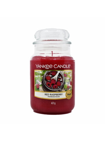 YC0112_1 Yankee Candle Classic Large Jar Candle Red Raspberry 623 g